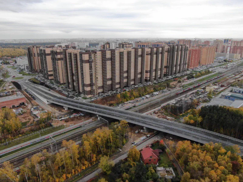 One of the microdistricts of the city of Reutov (Moscow region)