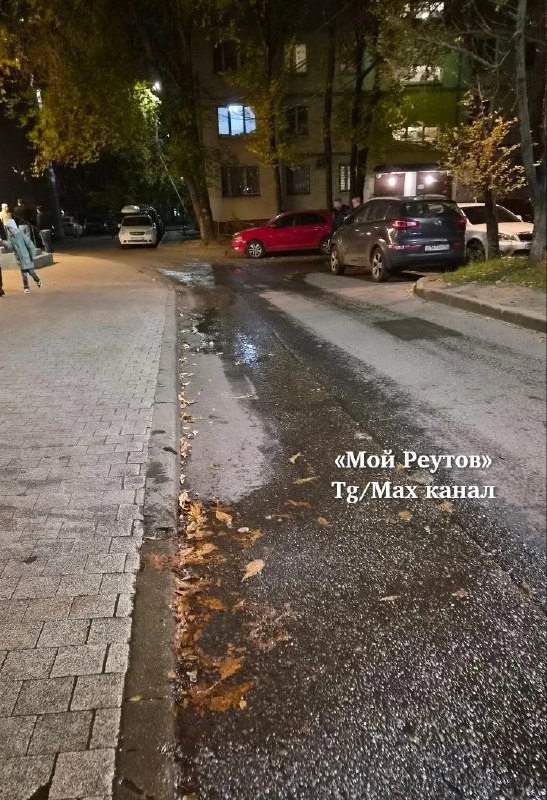 Жители Реутова заметили утечку воды у снесенной шаурмячной